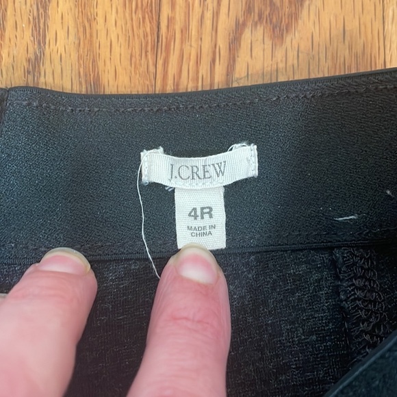 J Crew Pixie Structured Leggings Pants Size 4r charcoal - Picture 4 of 6